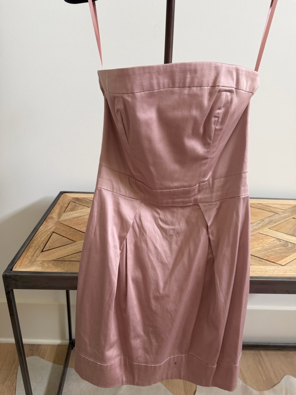 French Connection Strapless Dusky Rose Cocktail Dress